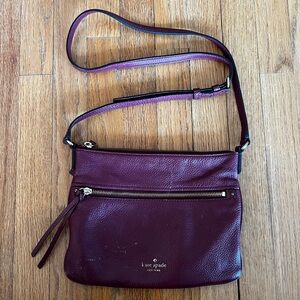Kate Spade Burgundy Crossbody Bag
